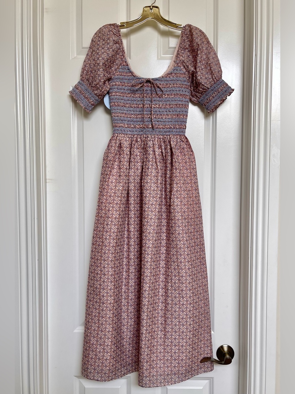 Hill House Home Madeline Nap Dress Pink Wentworth Leaf